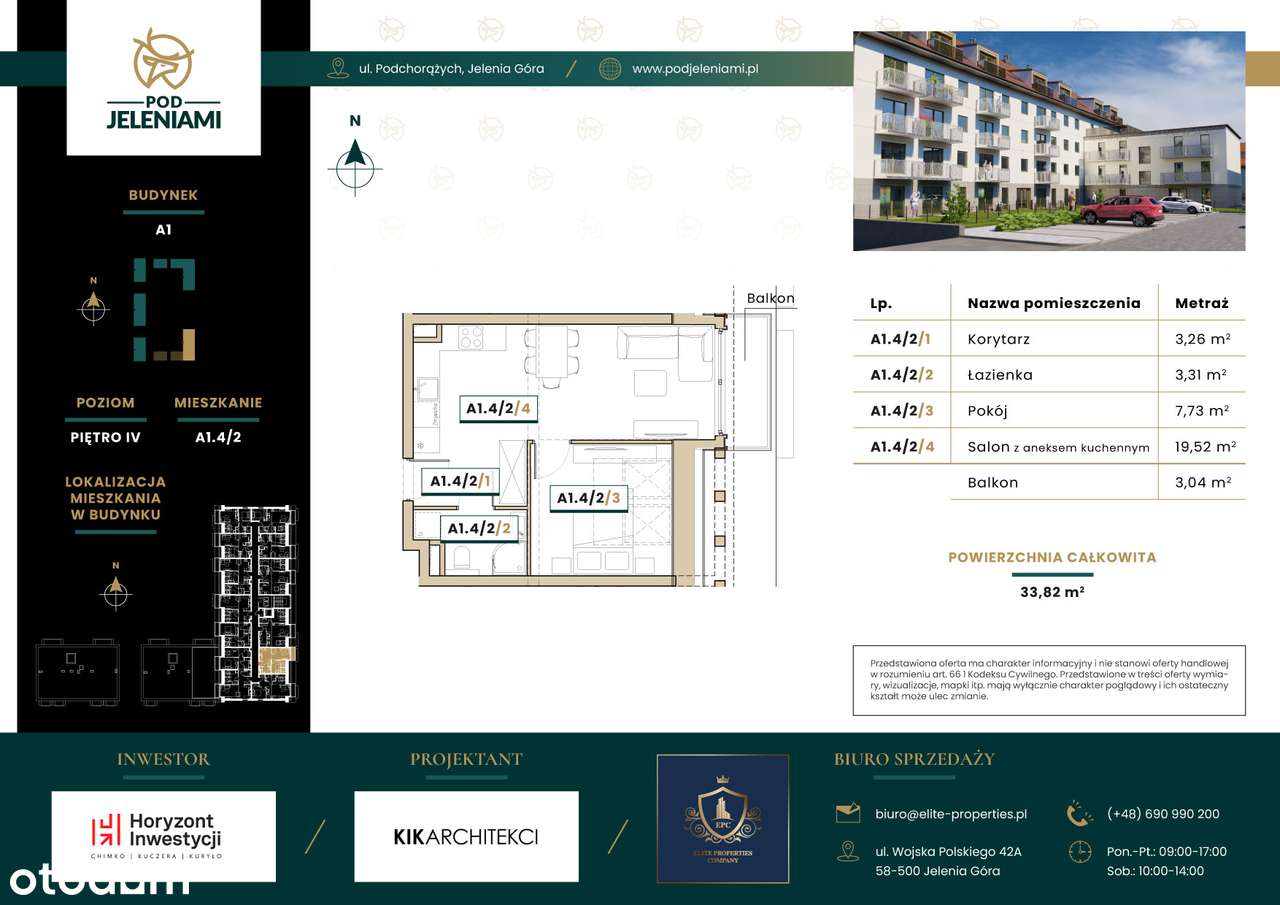 Pod Jeleniami | mieszkanie 2-pok. | A1.4/2 - Pełny obrazek: 2/9