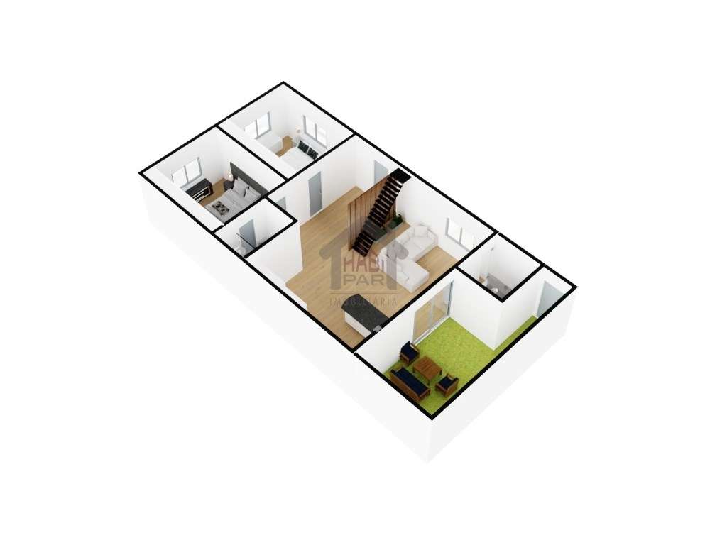 Moradia T2 para Recuperar - Excelente Oportunidade de Investimento - Grande imagem: 5/6