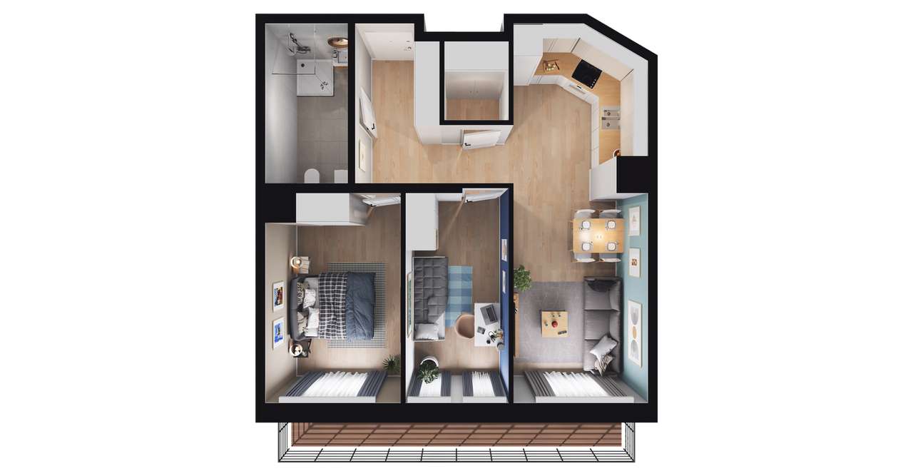 Ultradom | mieszkanie 3-pok. | M165 - Pełny obrazek: 4/10