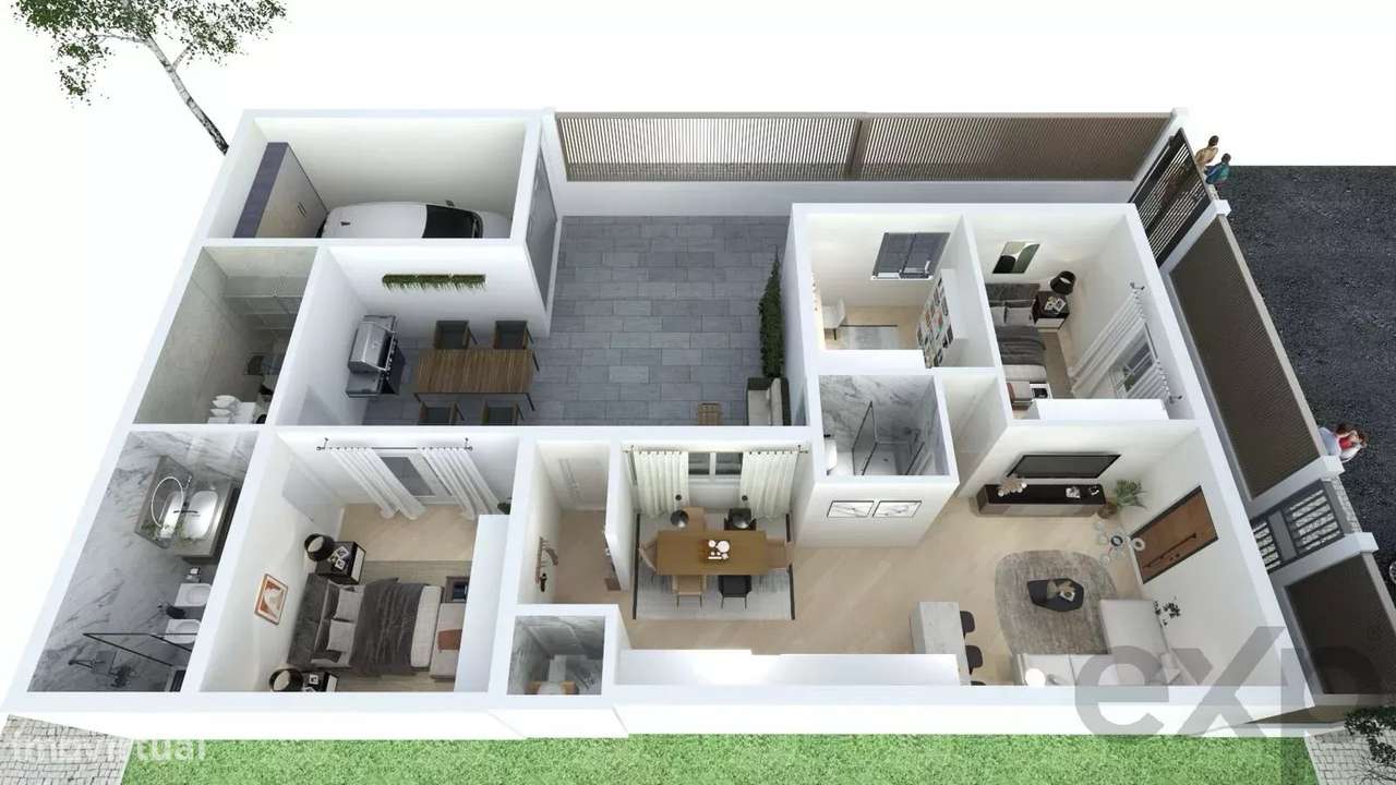 Campolide, Moradia isolada com pátio e estacionamento para renovar  Li - Grande imagem: 4/48