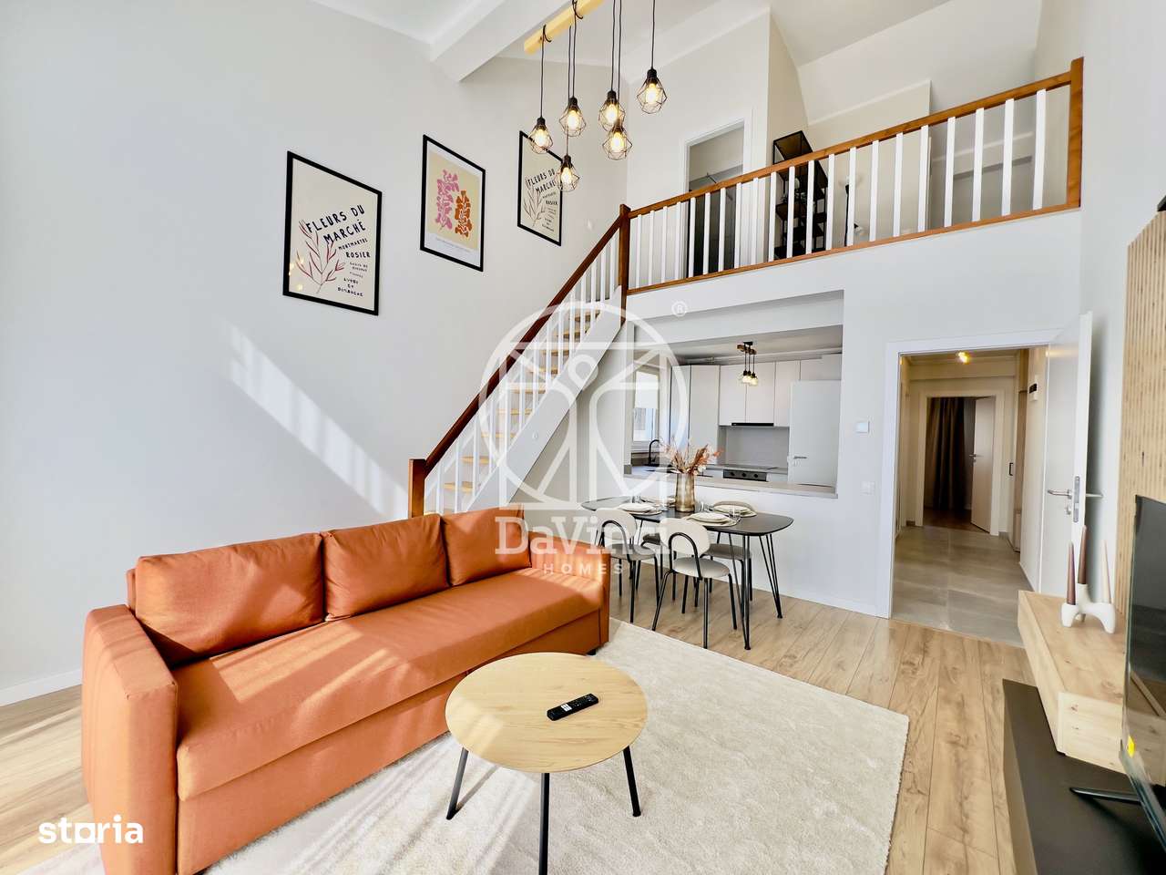 Penthouse 4 camere, 2 bai - mobilat si utilat - intabulat - aer cond - Imagine principală: 5/19