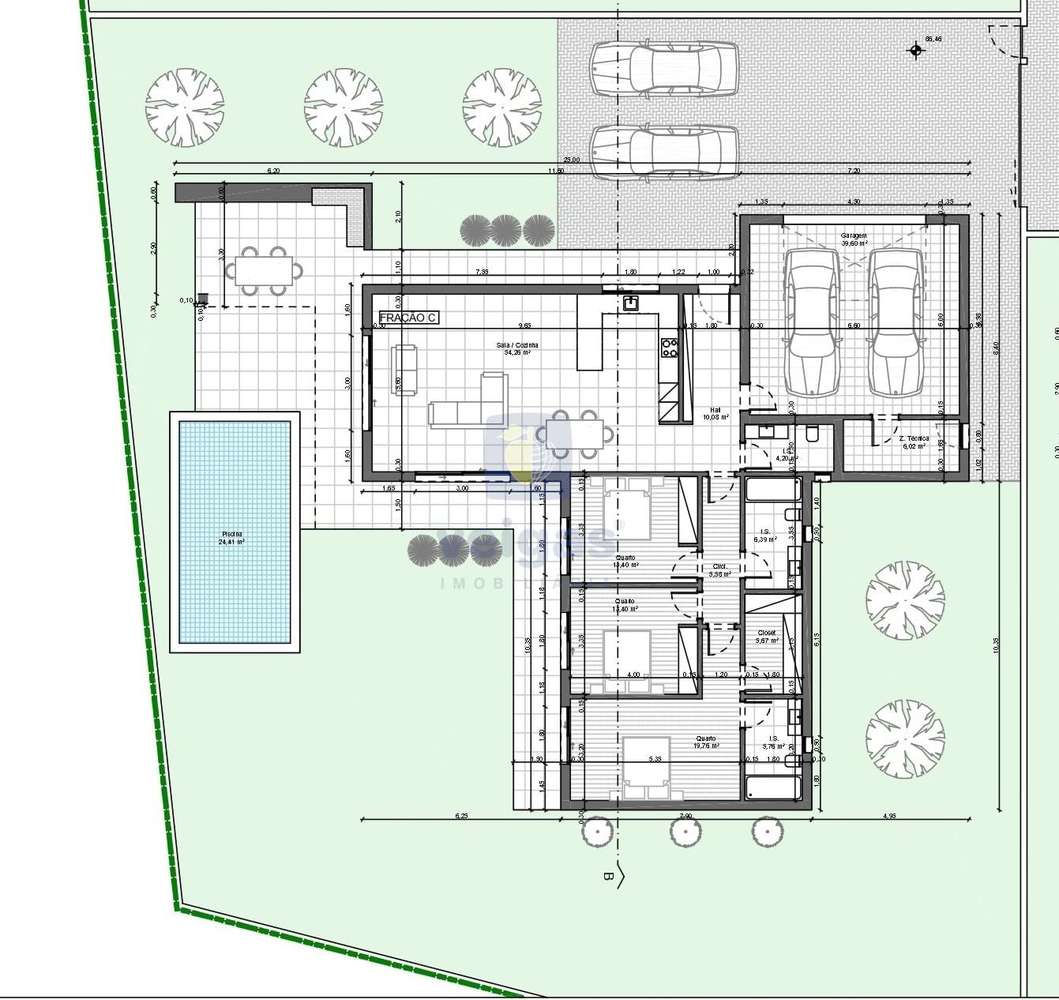 Moradia T3 térrea isolada nova com piscina em Pataias, a 10 km da Naza-8