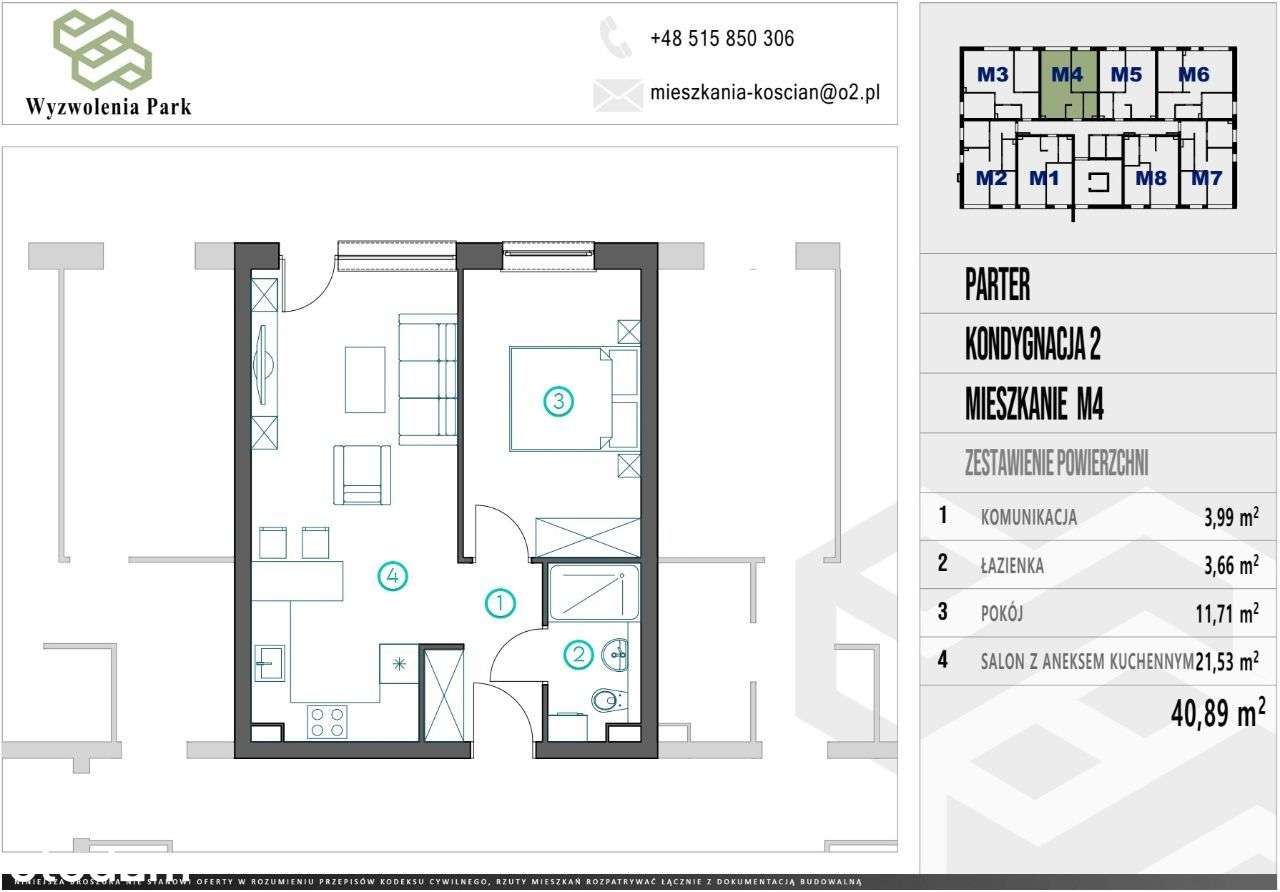 40m2 apartament z ogródkiem i KLIMATYZACJĄ! - Pełny obrazek: 4/5
