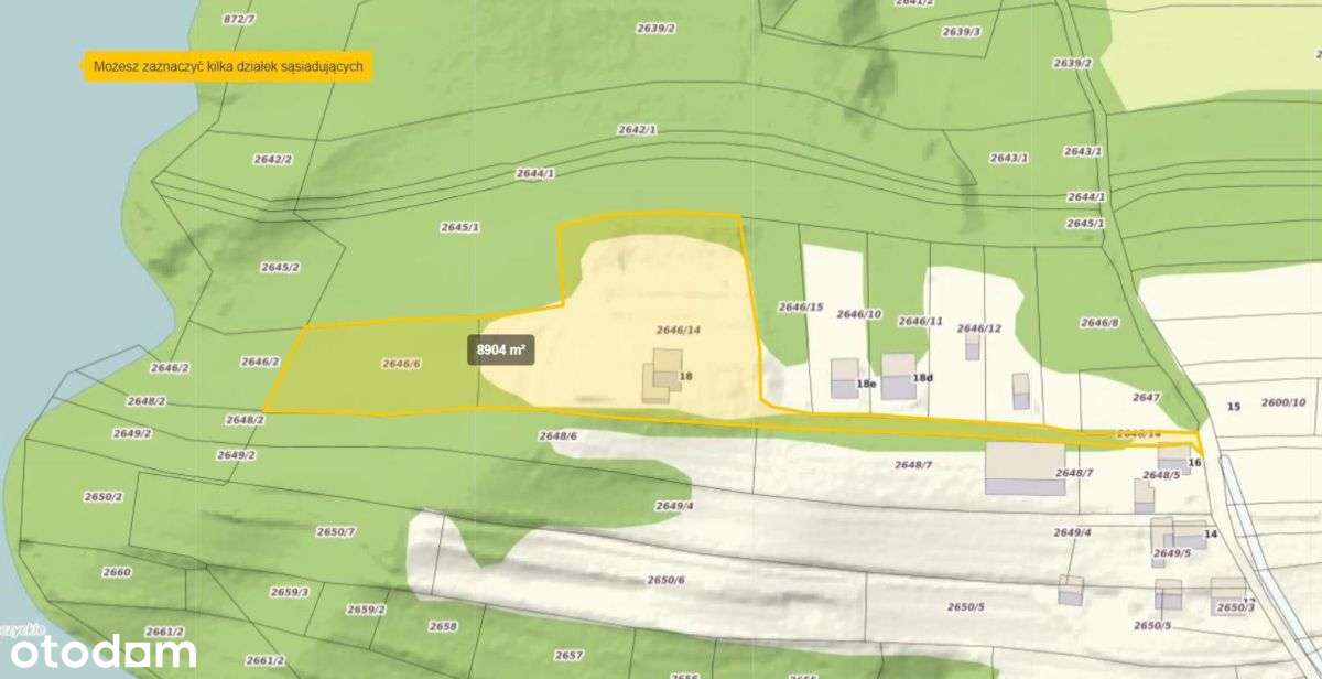 Wyjątkowa widokowa działka z prywatnym lasem - Pełny obrazek: 3/7