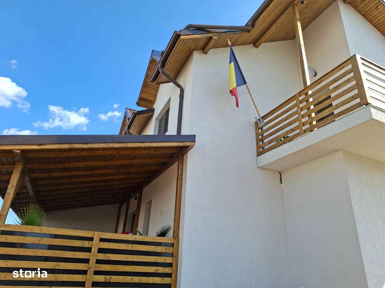 Sabareni ,Vila de vanzare P+1,padure, C.Tehnica + Incalzire pardoseala - Imagine principală: 5/17