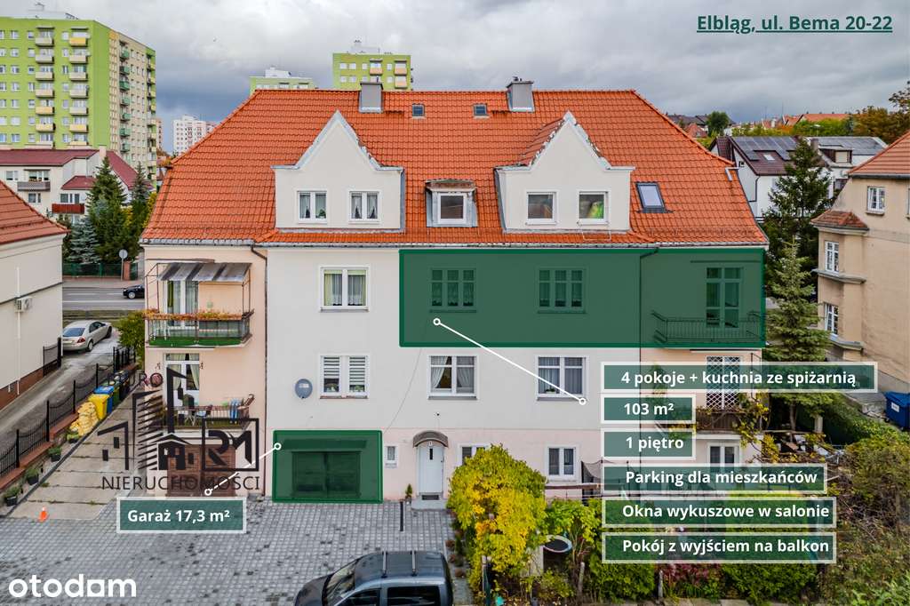 103 m² z garażem w klimatycznej kamienicy-1