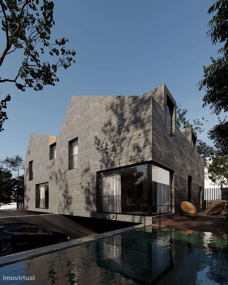 Moradia minimalista, T3+1, com piscina e jardim em Santa Maria da Feir - Grande imagem: 3/13