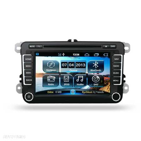 Navigatie dedicata cu GPS , Radio, Handsfree , DVD Ipod pentru Skoda Octavia 2 Fabia 2 Superb VW Golf 5 6 Passat B6 B7 Jetta cu sistem Android 4.3 - 1