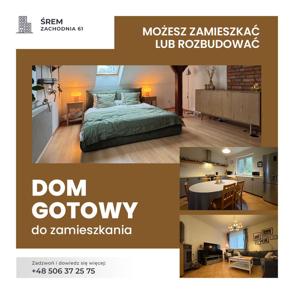 Duża działka z domem w Śremie - Pełny obrazek: 4/7