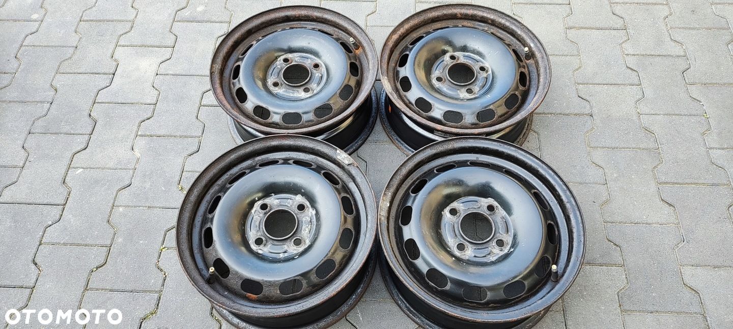 Felgi stal 14 Ford Fiesta Mk6 Mk7 Ka 4x108 ET 37 z czujnikami ciś. - 1