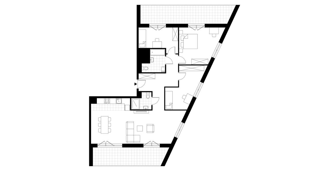 Gotowe 4-pokojowe mieszkanie 101m2 + 2 balkony - Pełny obrazek: 3/8