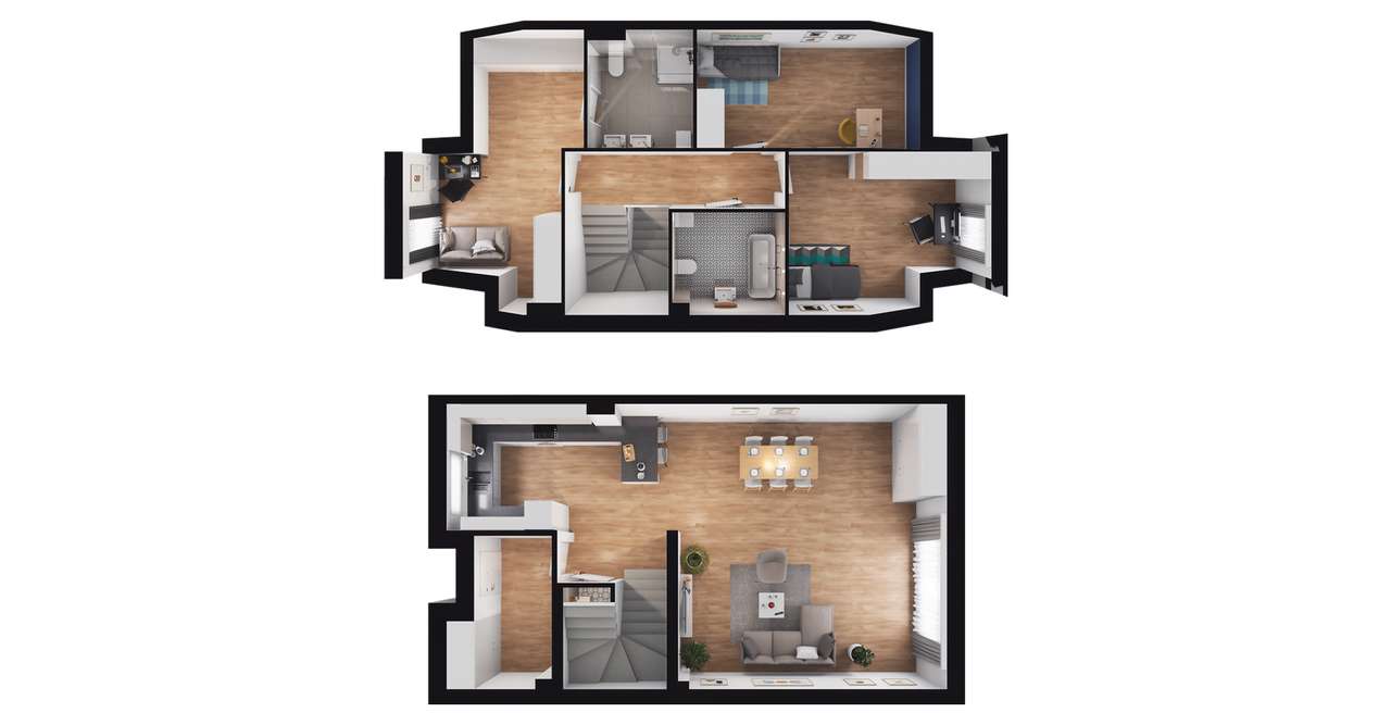4-pokojowy dom 104m2 Bez Pośredników - Pełny obrazek: 2/8