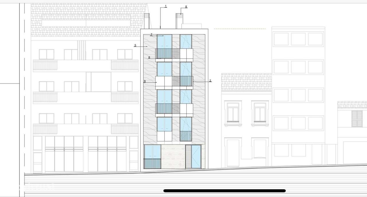 Prédio antigo no centro do Porto com projeto-8