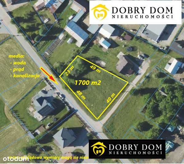 Działka budowlana 1700m2 w powiecie sokólskim