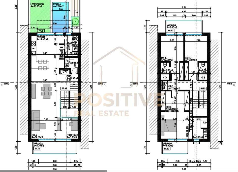 Moradia T3 com piscina Ericeira-47