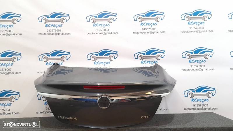 PORTA TAMPA MALA OPEL INSIGNIA A SEDAN CARRO FECHO PUXADOR 3º STOP - 4