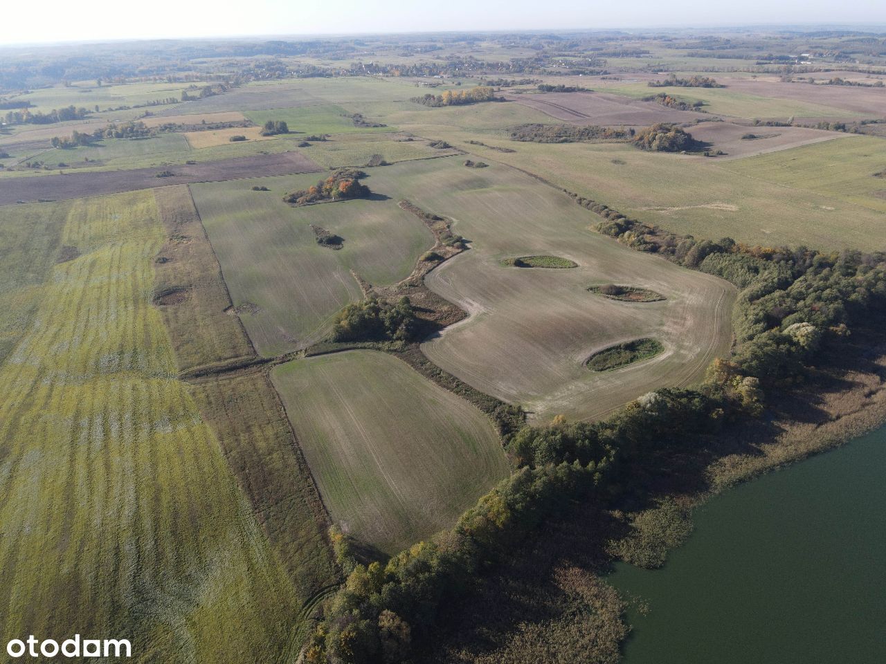 Działka nad jeziorem 380m linii brzegowej Blanki