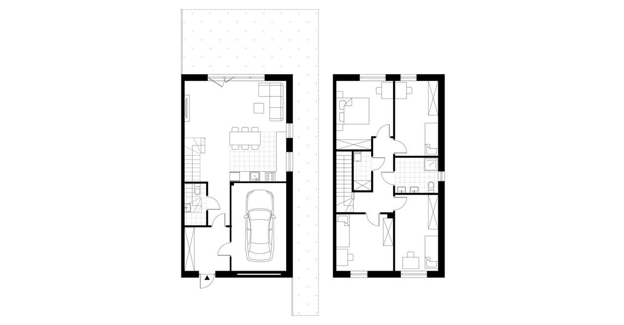 4-pokojowy dom 130m2 + ogródek Bezpośrednio - Pełny obrazek: 3/8