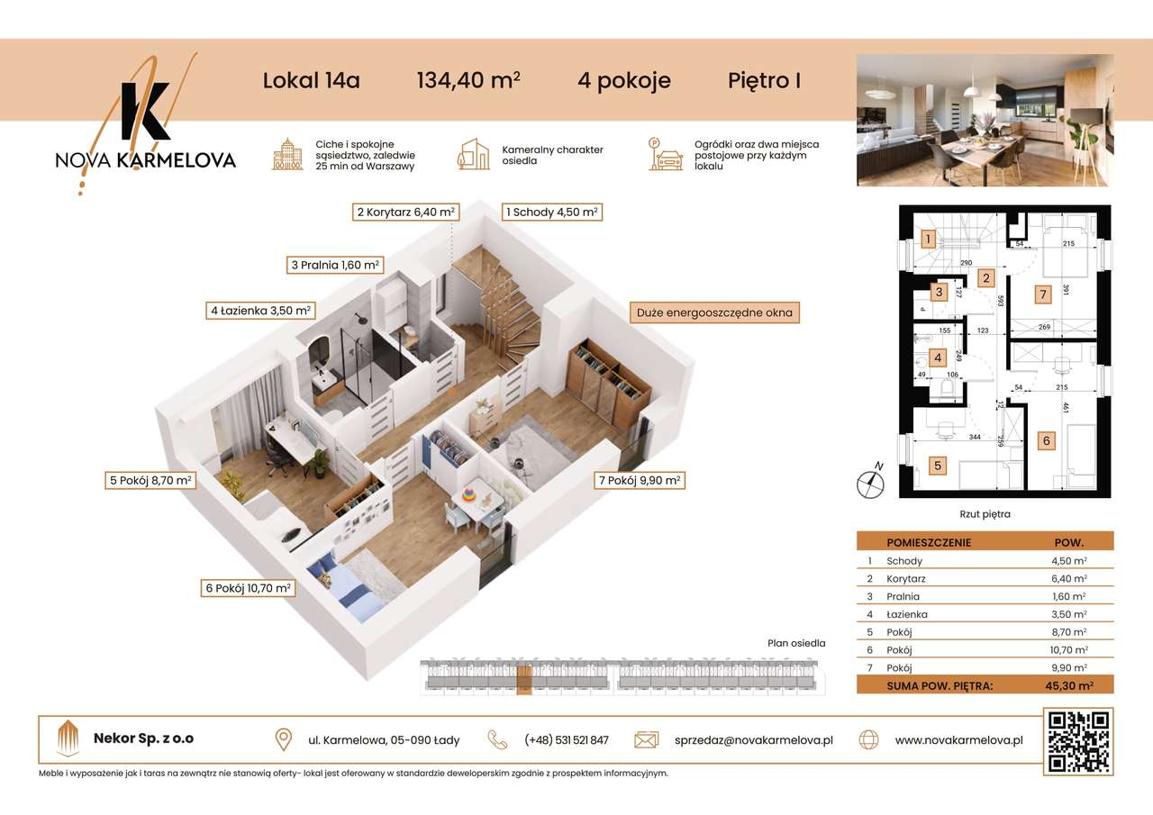 4-pokojowy dom 90m2 + ogródek Bez Prowizji - Pełny obrazek: 3/9