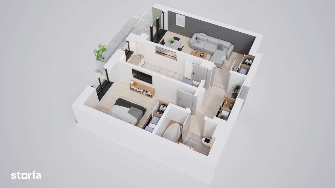 2 camere în bloc nou, construcție noua cu boxe depozitare - Imagine principală: 5/19