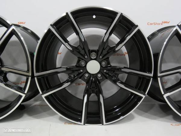 Jantes Bmw Look Style 792 19 x 8.5 et30 + 9.5 et 35 5x112 Preto+Polido - 1