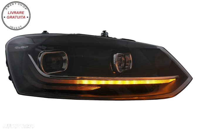 Faruri LED VW Polo 6R 6C (2010-2017) Semnalizare Dinamica- livrare gratuita - 6