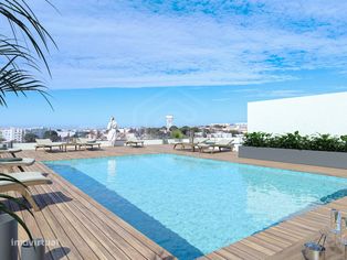 Apartamento T2 com piscina e estacionamento em Quelfes, Olhão, Algarve