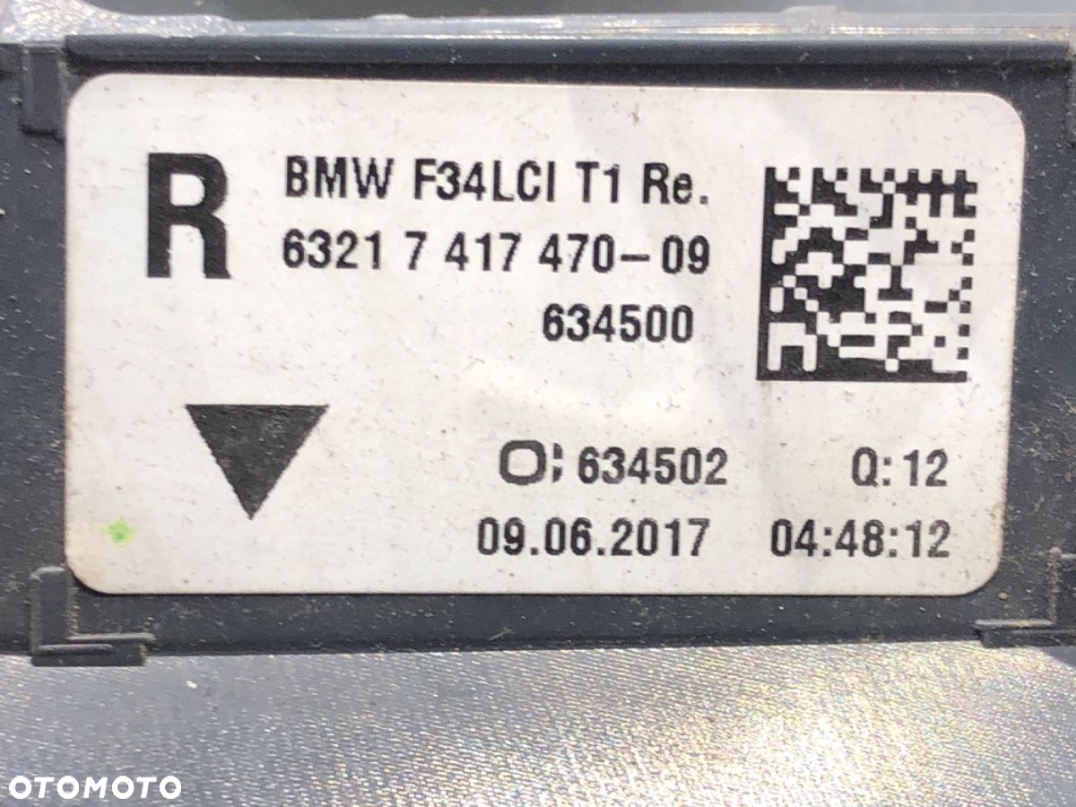 LAMPA PRAWY TYŁ BMW 3 Gran Turismo (F34) 2012 - 2022 318 d 110 kW [150 KM] olej napędowy 2015 - - 5