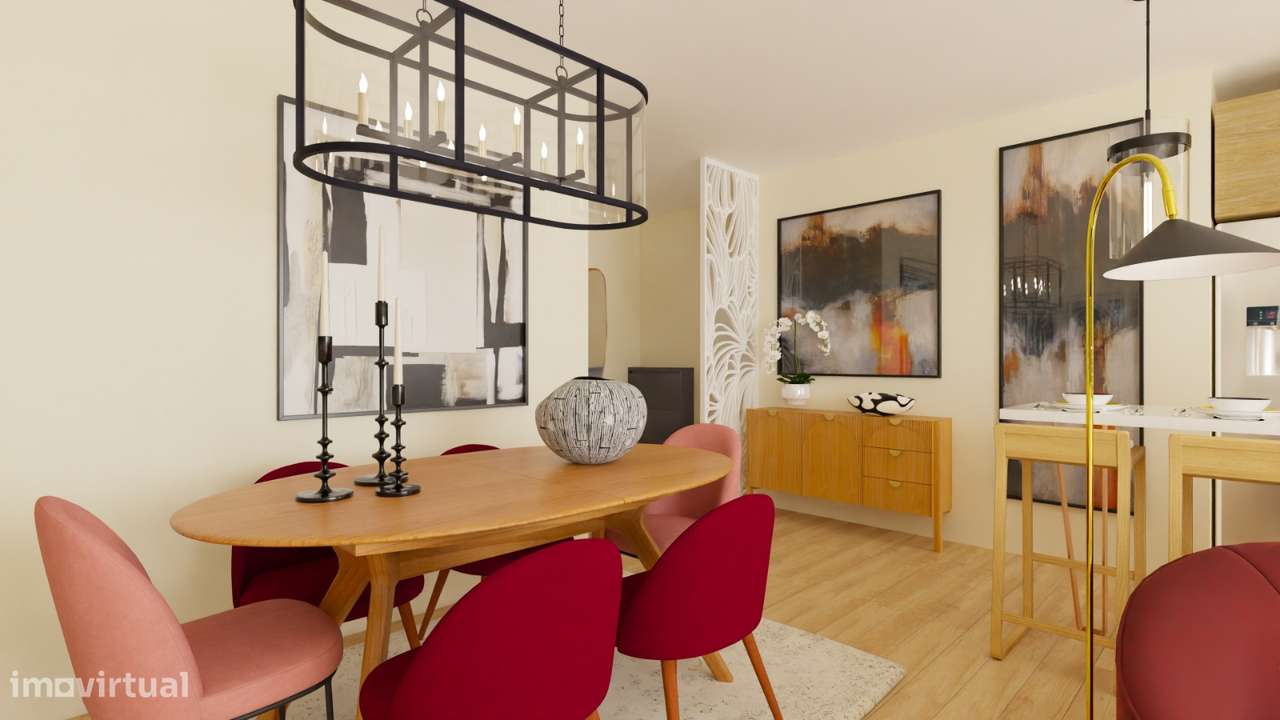 Viva em Oeiras! Apartamento T2, com varadas abertas e vista mar - Rua-33