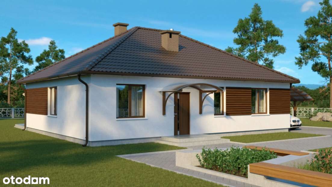 Dom działka 1200m – Kliniska k. Szczecina | pompą ciepła | 3 sypialnie - Pełny obrazek: 4/9