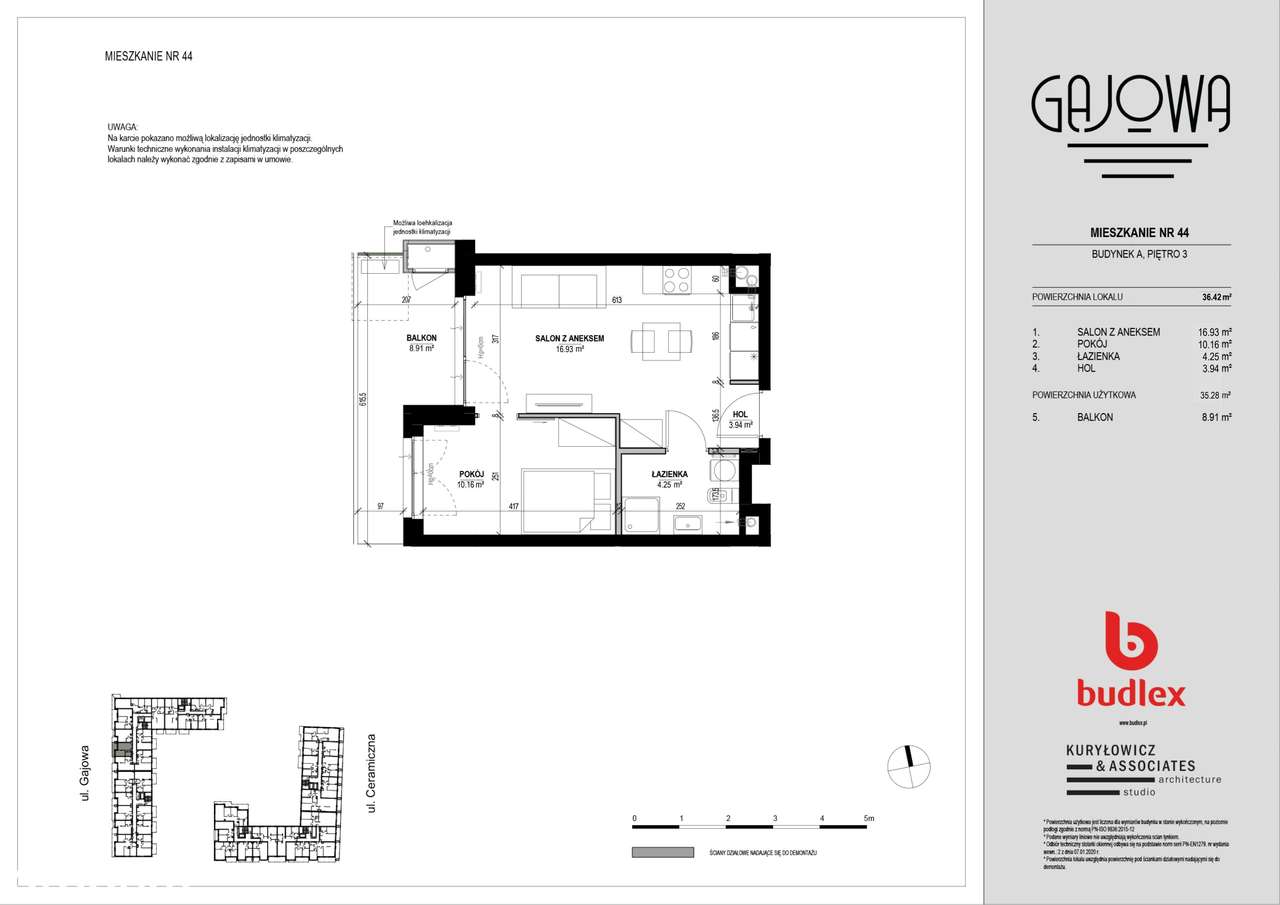 Gajowa  | mieszkanie 2-pok. | A.44 - Pełny obrazek: 2/7