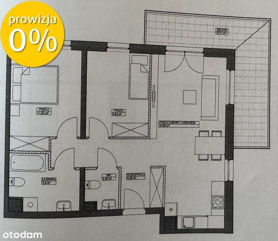 Mokotów - 3 pokoje - duży taras - garaż-15