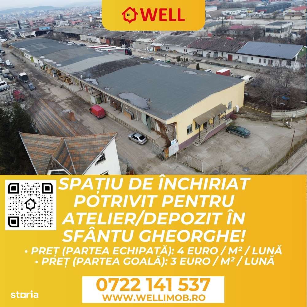 Spațiu de închiriat potrivit pt. atelier/depozit în Sfântu Gheorghe! - Imagine principală: 1/6