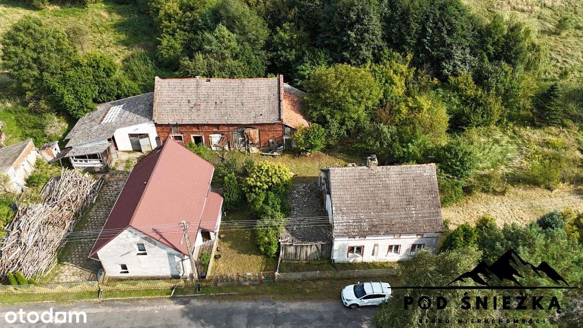 Dom z zabudowaniami- grunty 7300m2- inwestycyjne! - Pełny obrazek: 1/20