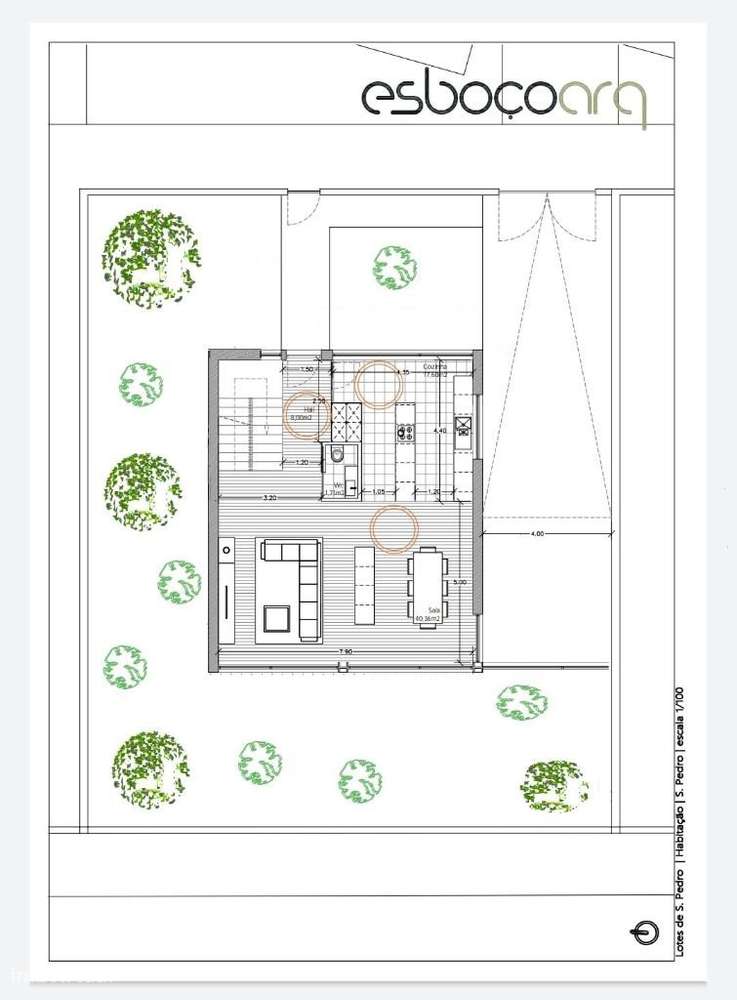 Moradia T3 em estrutura com garagem, jardim e vistas verdes-11