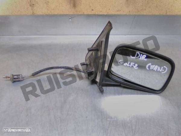 Espelho Retrovisor Direito Manual  Vw Golf Ii (19e) [1984_1992] - 1