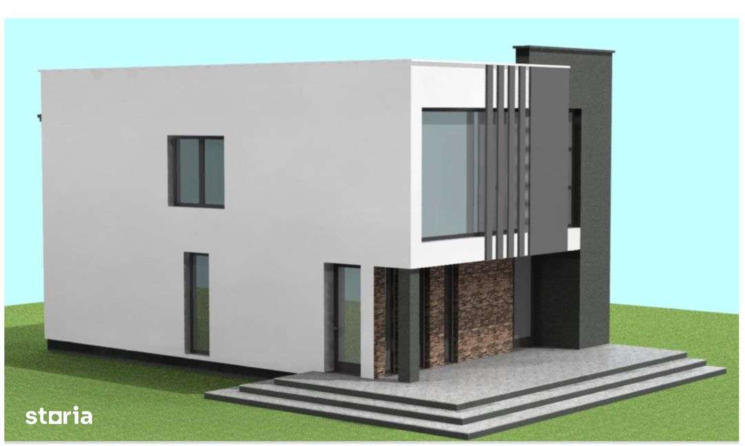 Vila individuala P+E, design mediteranean, Calea Harmanului, Comision-1