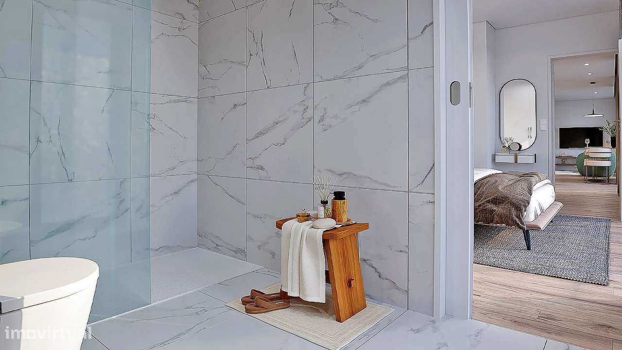 Apartamento T2 com varanda em Canidelo.-11