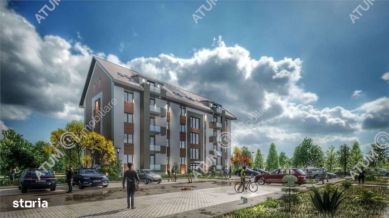Apartament cu 3 camere 2 bai balcon si loc parcare situat in Talmaciu - Imagine principală: 1/12