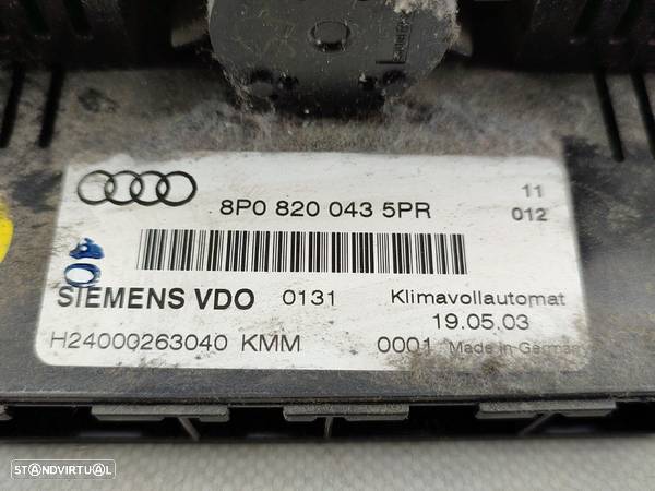 Climatronic Sofagem / Comando Chaufagem  Audi A3 (8P1) - 3