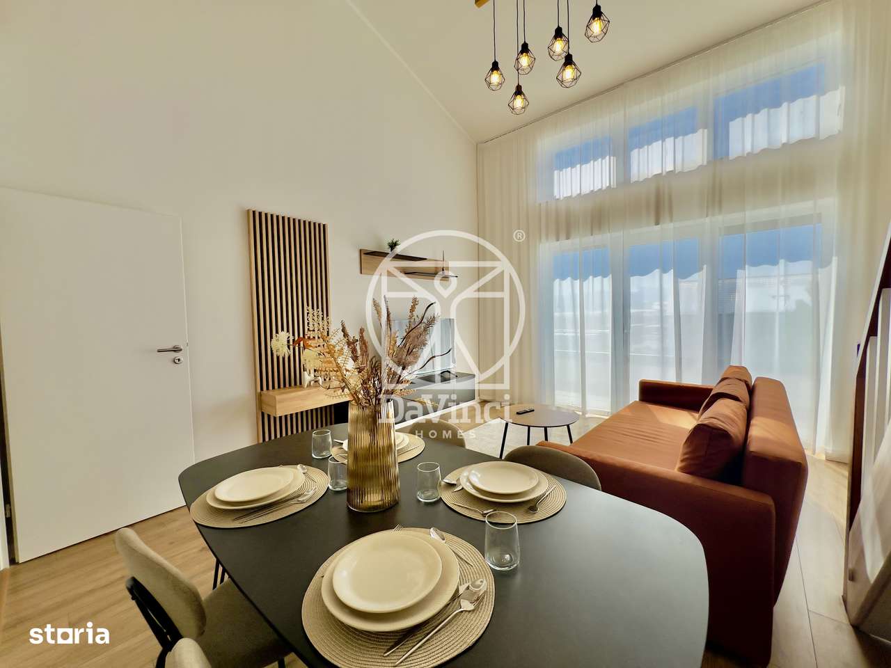 Penthouse 4 camere, 2 bai - mobilat si utilat - intabulat - aer cond - Imagine principală: 4/19