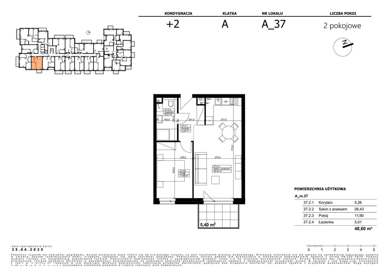 Wilkońskich 3 | mieszkanie 2-pok. | A_m.37 - Pełny obrazek: 2/7