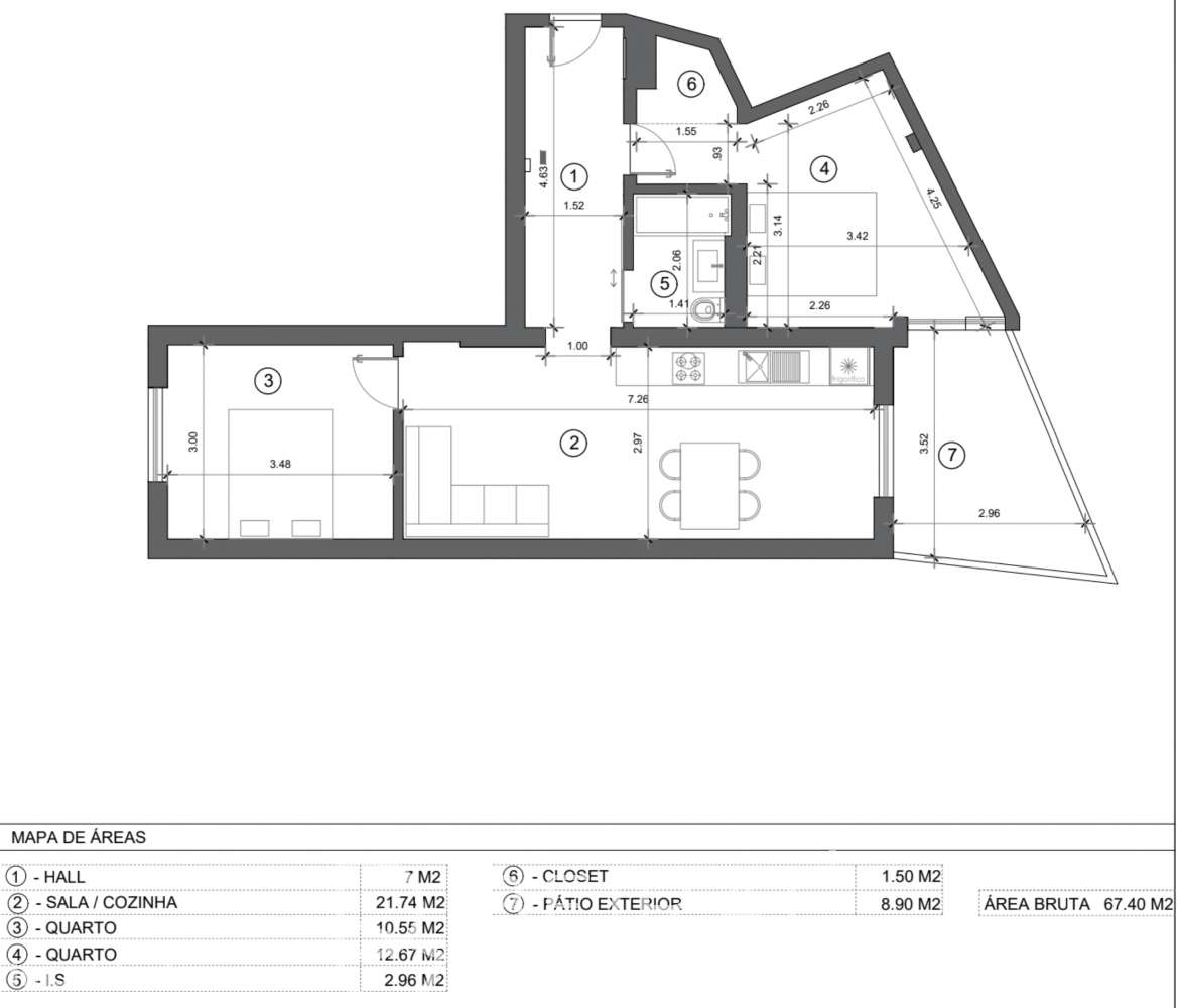 Apartamento T2 com logradouro no centro de Lisboa-11