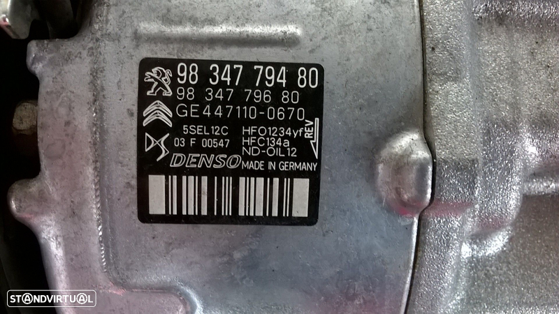 Compressor AC - 9834779480 / 9834779680 [Peugeot 208] - 2