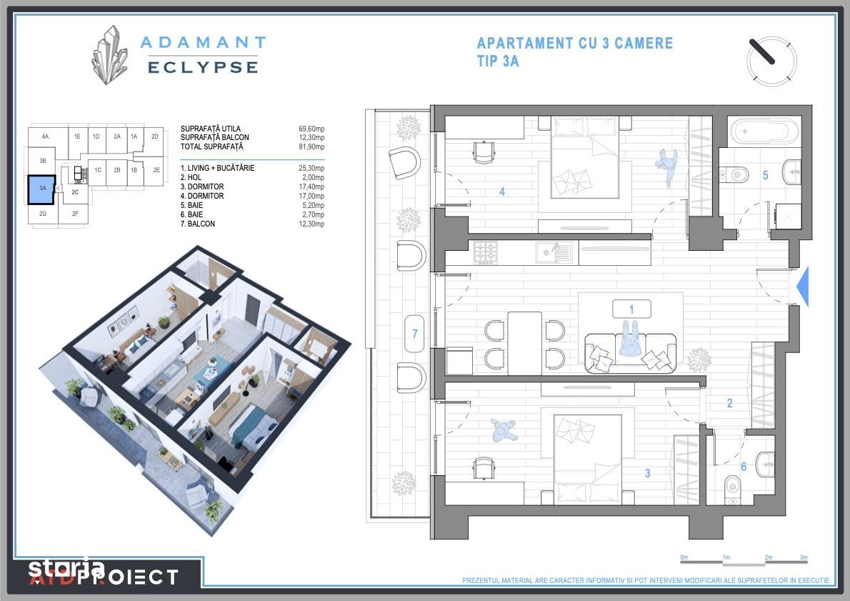 ADAMANT ECLYPSE, 3 camere, TIP 3A, 81.9mp, CUG-BRD