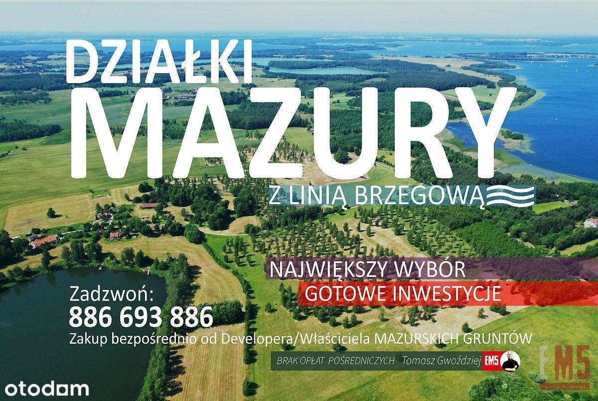 Piękne działki na Mazurach!