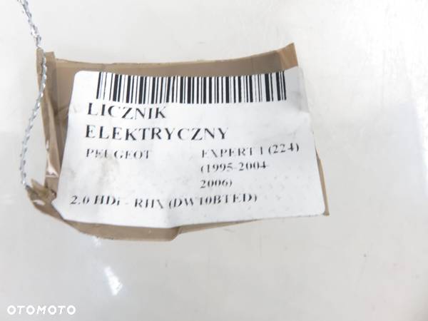 LICZNIK PEUGEOT EXPERT I 2.0 HDi 1491292080 - 3