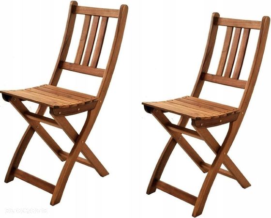 Krzesło ogrodowe SAM drewno 2 szt - 1