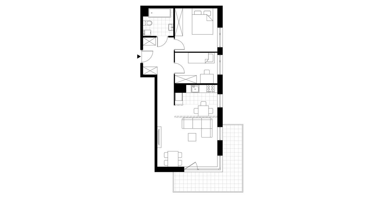 3-pokojowe mieszkanie 58m2 + balkon Bez Prowizji - Pełny obrazek: 3/8