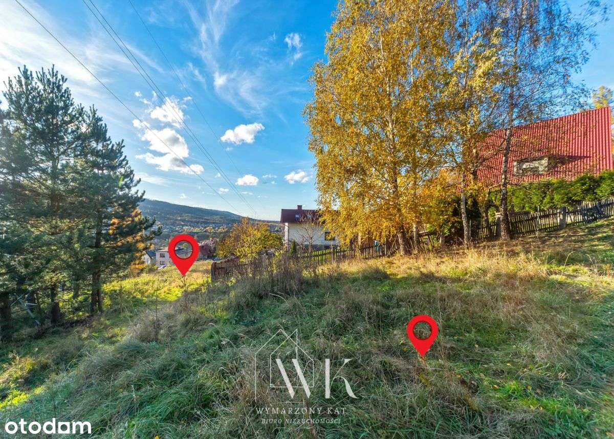 Duża działka z widokiem na góry w Wilkowicach!-8
